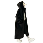 Solid Color Warm Thick Fluffy Faux Fur Long Oversized Coat